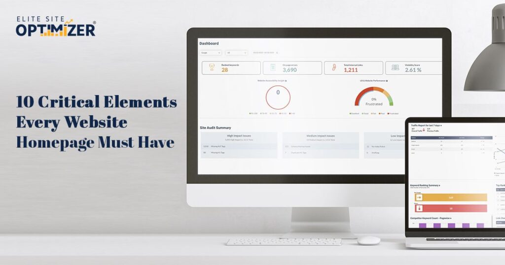 10 critical elements every website homepage must have