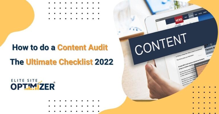 content audit checklist 2022