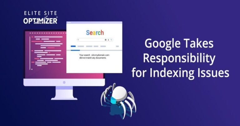 google responsibility for indexing issues