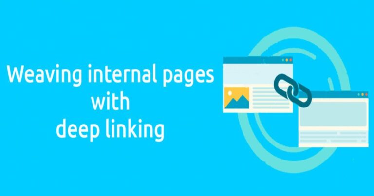 weaving internal pages with deep linking